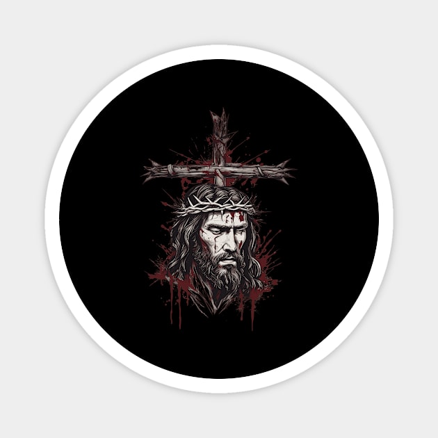 Jesus Christ Died for Our Sins Magnet by animegirlnft